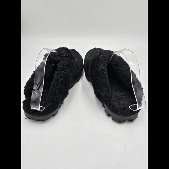 UGG Coquette Suede Leather Slip-on Slippers Women Size 7 (Black) - Picture 3 of 7